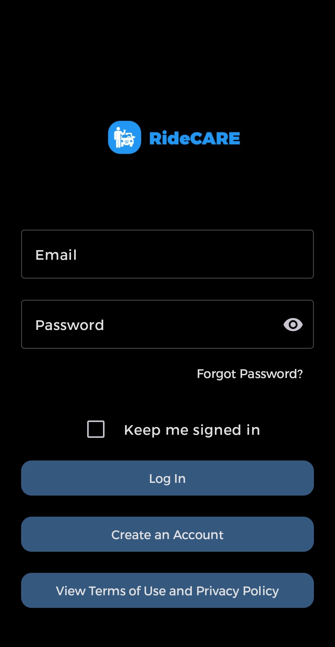 RideCARE Screenshot 1